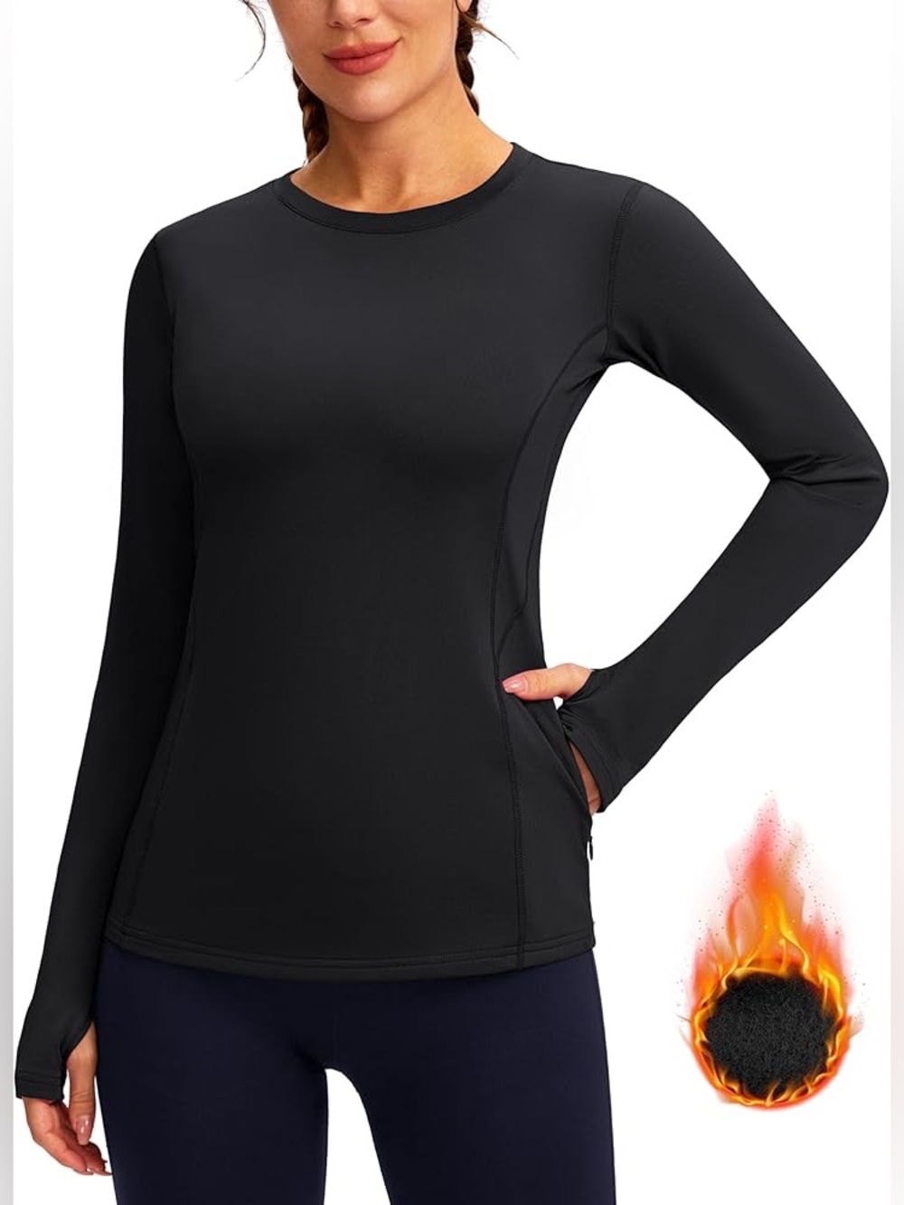 ⭐️Champion Black Long-Sleeve Crewneck Top⭐️